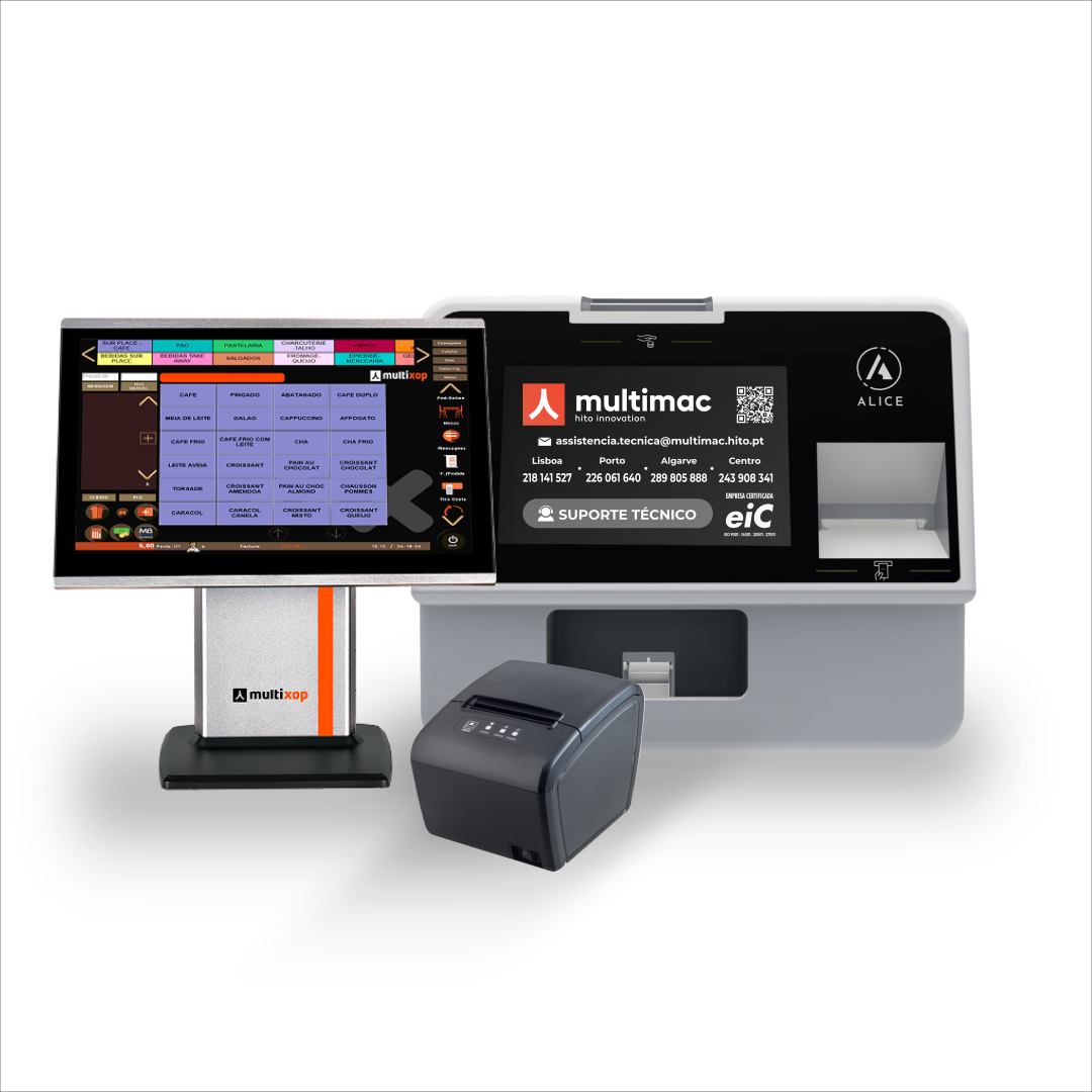 POS + Impressora + Software + Alice (1 ano)