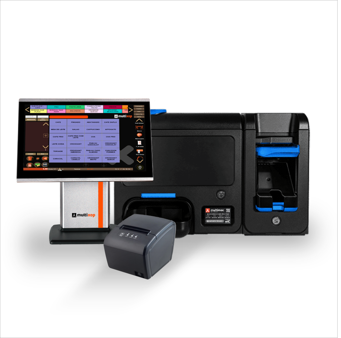 POS + Impressora + Software + Cashlogy (1 ano)