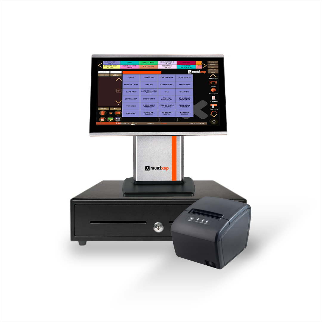 POS + Impressora + Software + Gaveta (1 ano)
